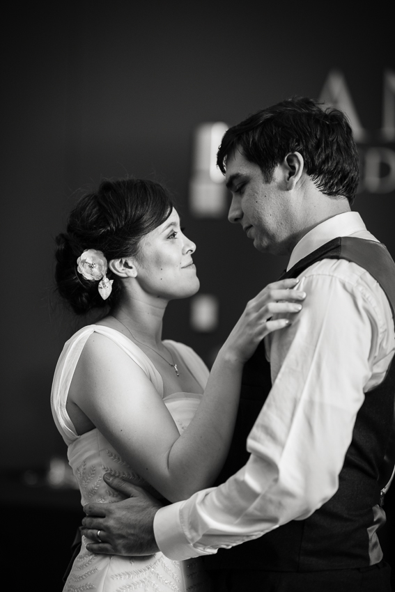 First dance at the History Center Colorado by Denver wedding photojournalist.