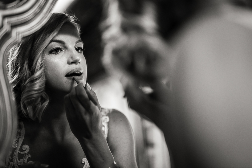 Aspen wedding bride getting ready